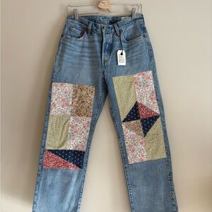 Levi's Blue Patchwork Jeans